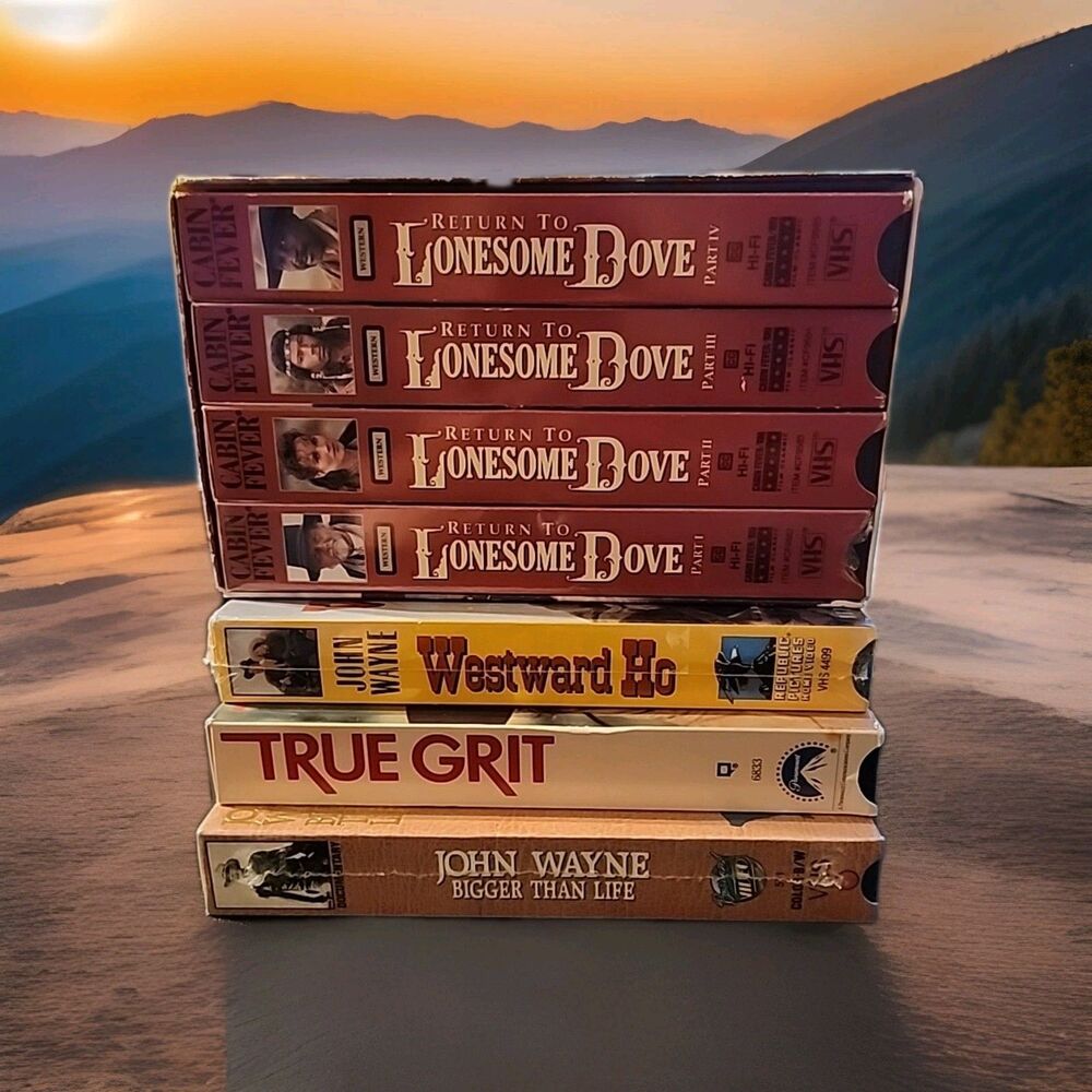 John Wayne & Return To Lonesome Dove VHS Movies